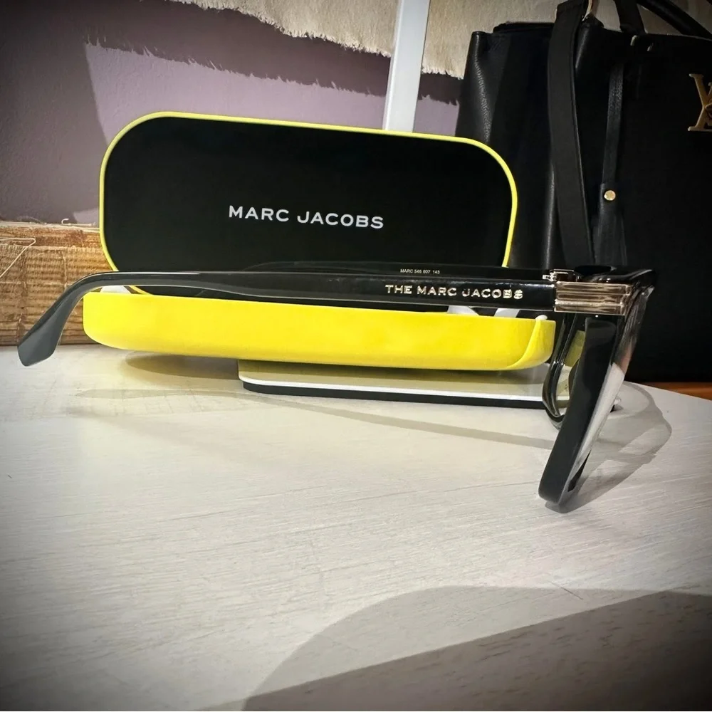 Marc Jacobs Black and Yellow Eyeglasses - Picture 2 of 4